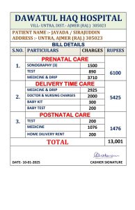 FAIZ WELFARE AID — Maternity Care, India 2025